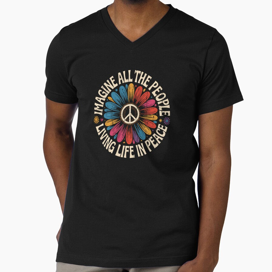 Imagine All The People Living Life In Peace by Artsyclick