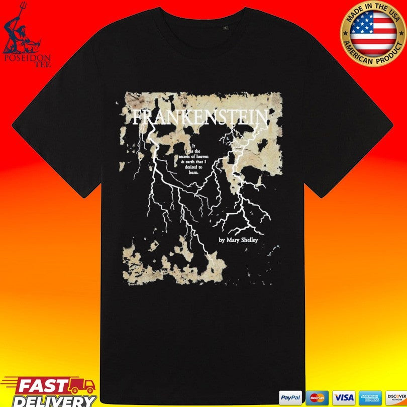 Storiarts Frankenstein By Mary Shelley T-shirt