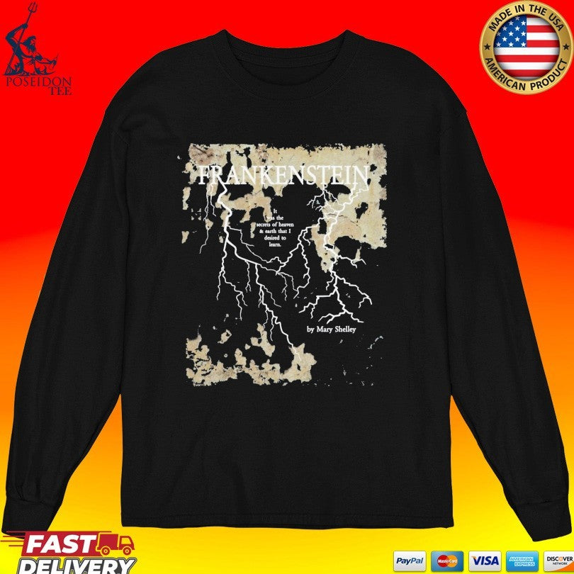 Storiarts Frankenstein By Mary Shelley T-shirt