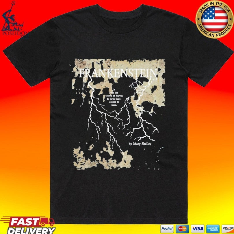 Storiarts Frankenstein By Mary Shelley T-shirt