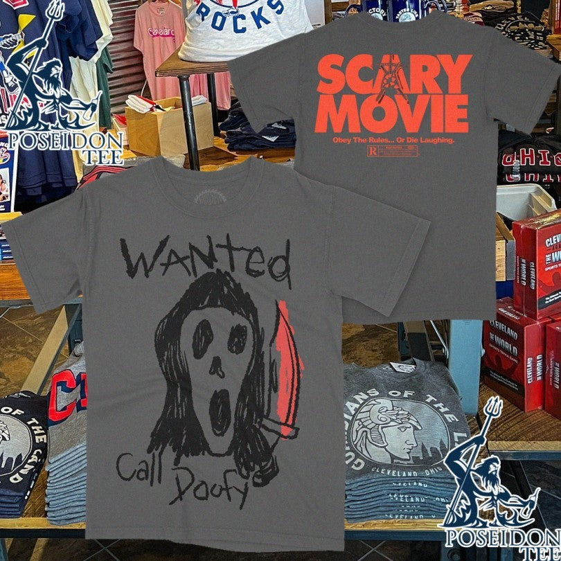Studio House Designs Scary Movie Call Doofy Grey T-shirt