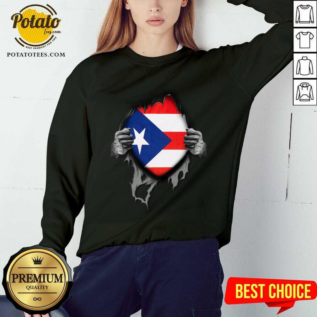 Super Puerto Rican Heritage Puerto Rico Roots USA Flag Shirt