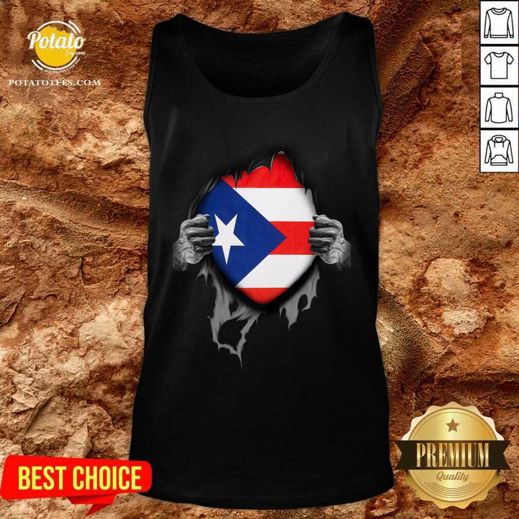 Super Puerto Rican Heritage Puerto Rico Roots USA Flag Shirt