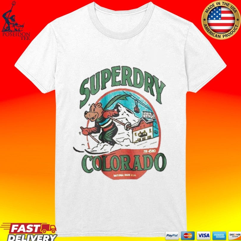 Superdry Colorado Travel Postcard T-shirt