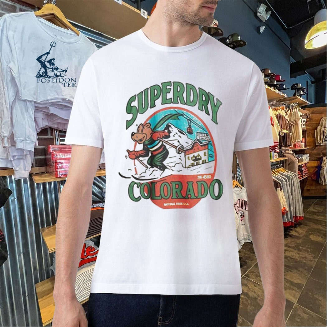 Superdry Colorado Travel Postcard T-shirt