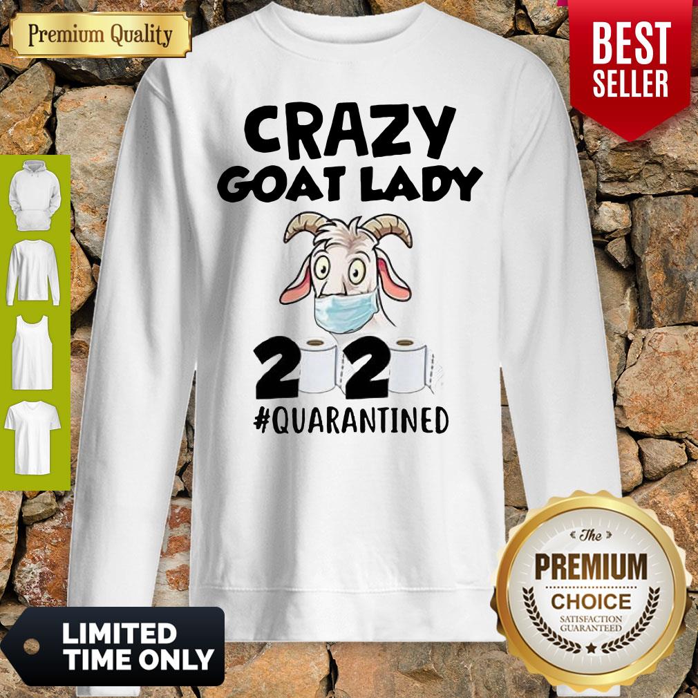 Original Crazy Goat Lady 2020 Quarantined Shirt