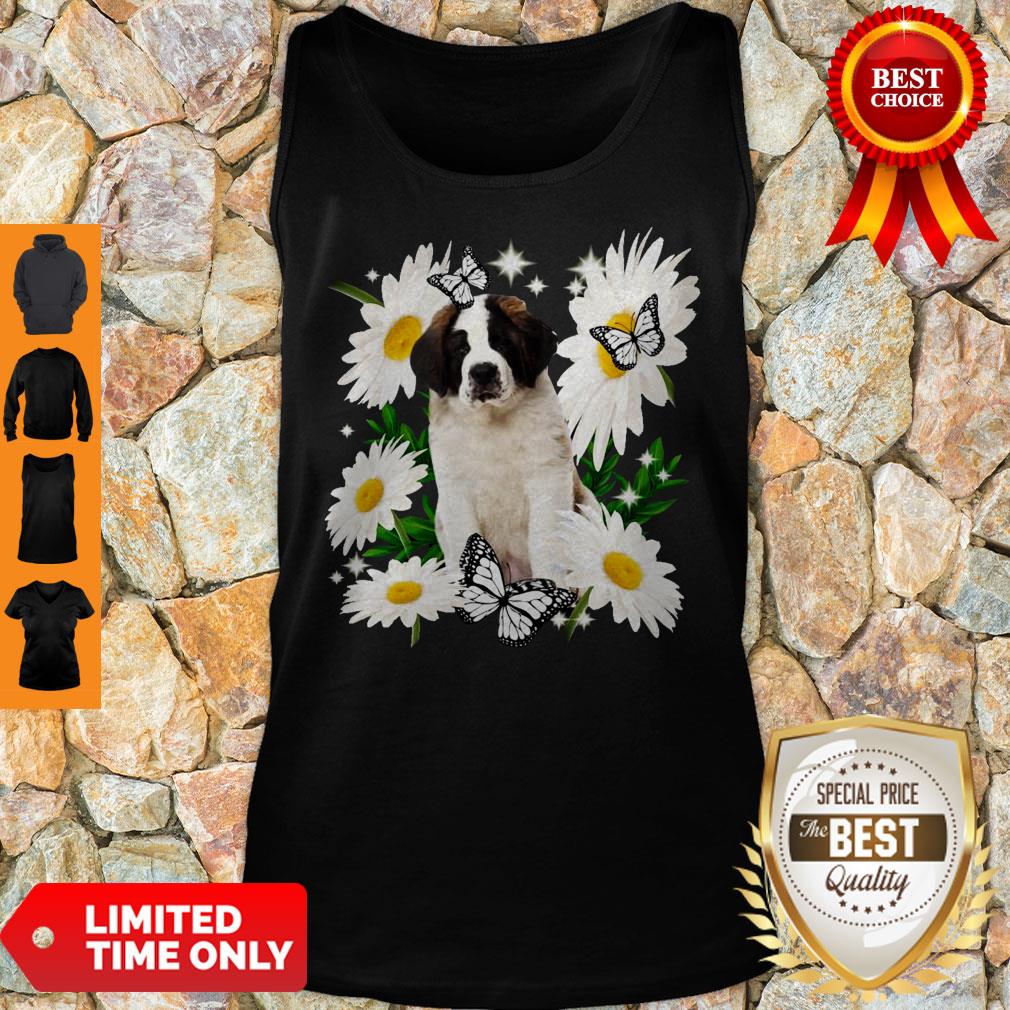 St Bernard Daisy Flower Classic Shirt
