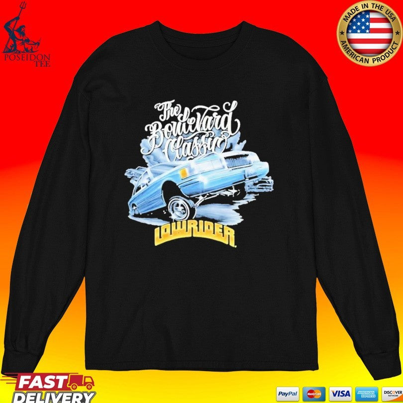 The Boulevard Classic Lowrider 1980s Chevy Caprice Impala Car Culture T-shirt