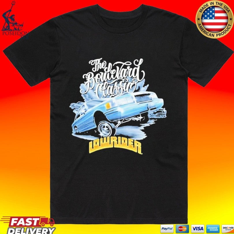 The Boulevard Classic Lowrider 1980s Chevy Caprice Impala Car Culture T-shirt