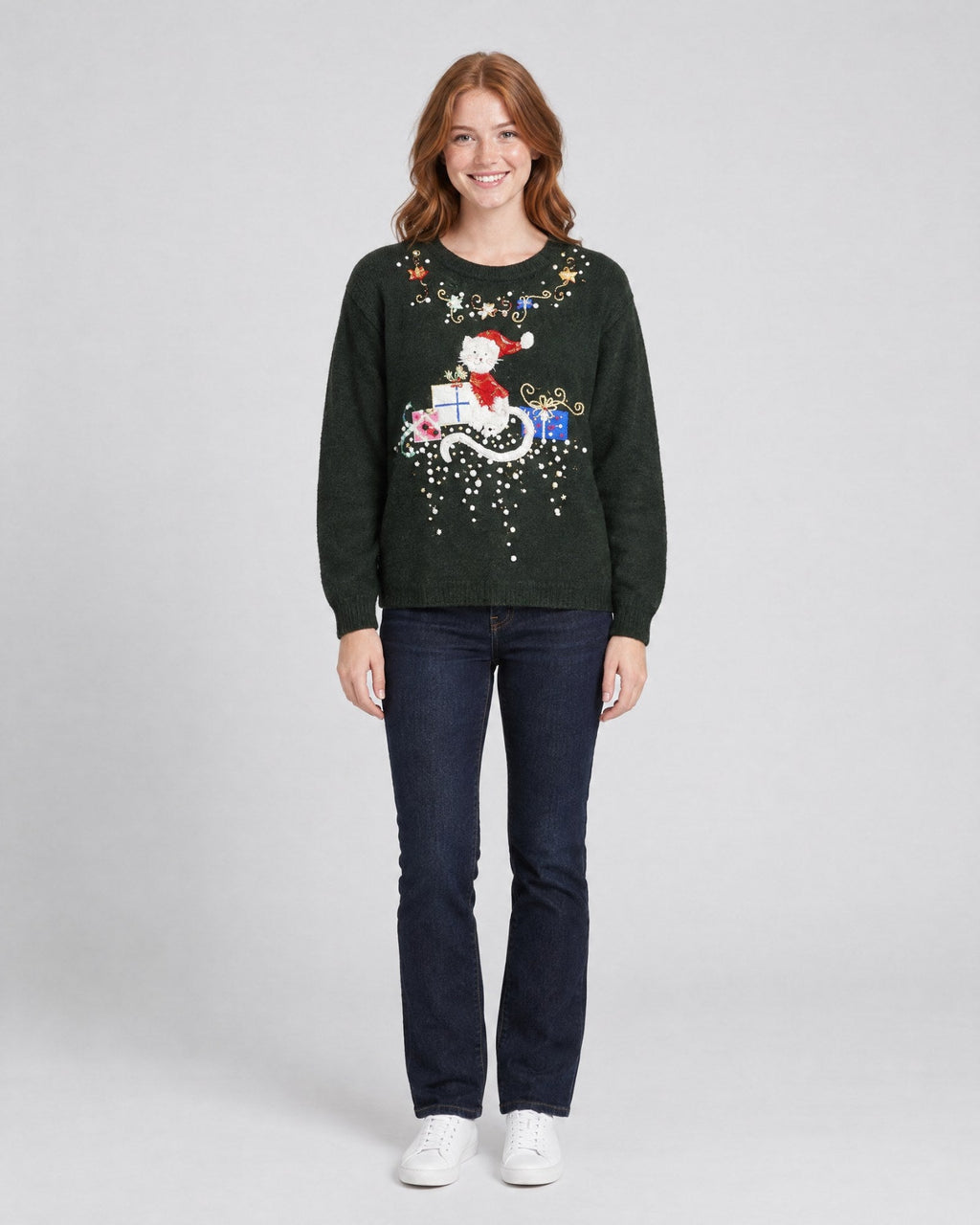 The Cat's Meow-X Small Christmas Sweater