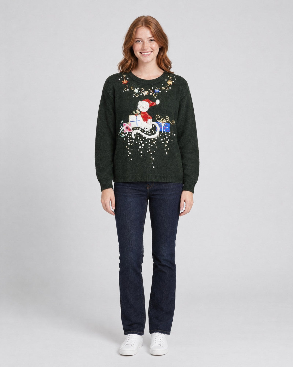 The Cat's Meow-X Small Christmas Sweater