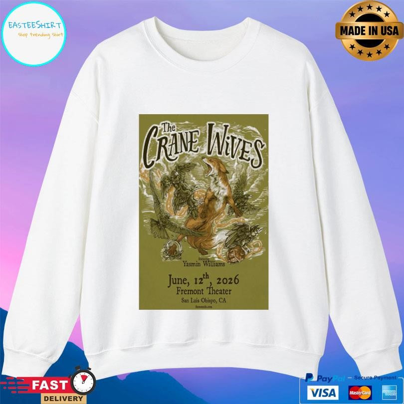 The Crane Wives San Luis Obispo Ca 06 12 2026 Shirt