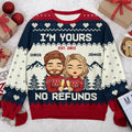 All Of Me Is Yours - Couple Personalized Custom Ugly Sweatshirt - Unisex Wool Jumper - Christmas Gift For Husband, Wife, Couple