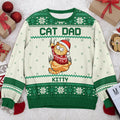 All I Need For Christmas Is You - Cat Personalized Custom Ugly Sweatshirt - Unisex Wool Jumper - Christmas Gift For Dad, Cat Lovers
