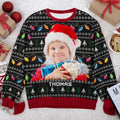 Custom Photo Disorderly But Dazzling - Family Personalized Custom Ugly Sweatshirt - Unisex Wool Jumper - Christmas Gift For Family