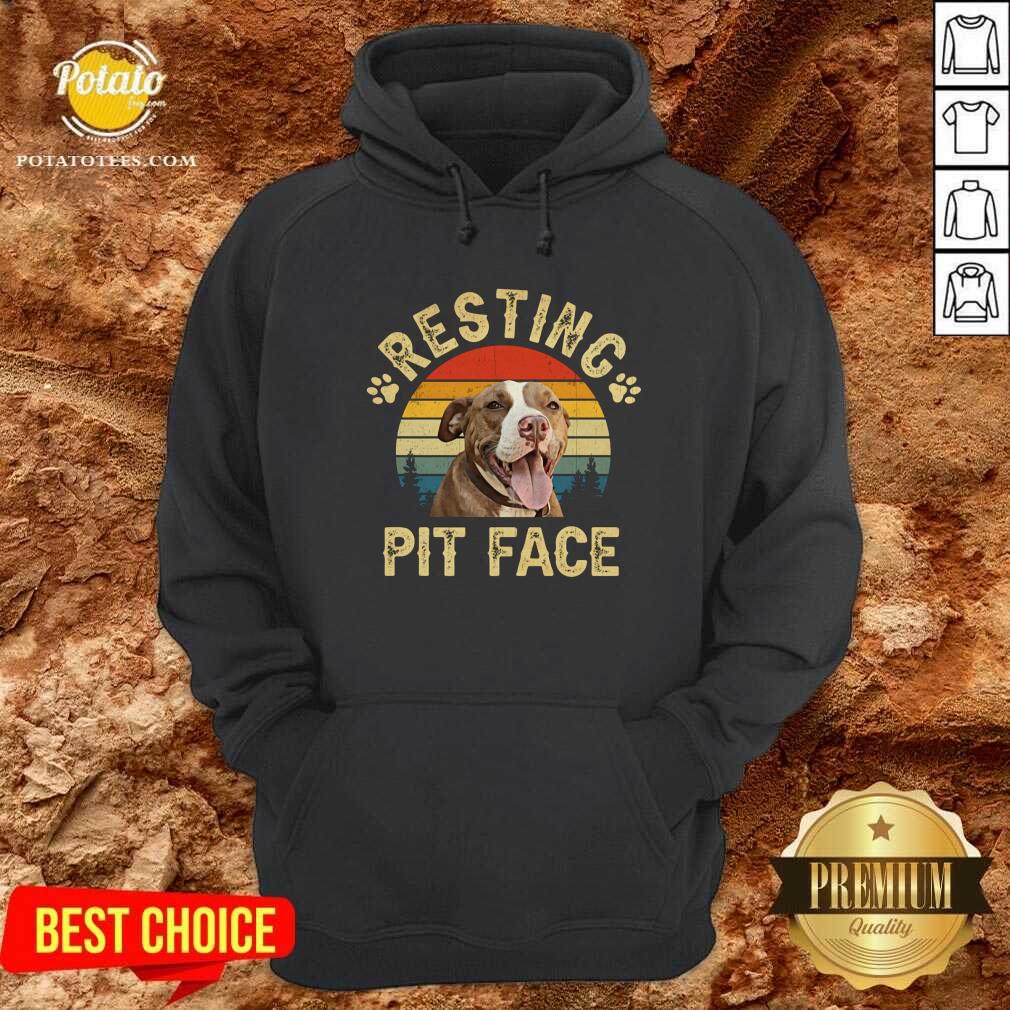 Pitbull Resting Pit Face Funny Shirt
