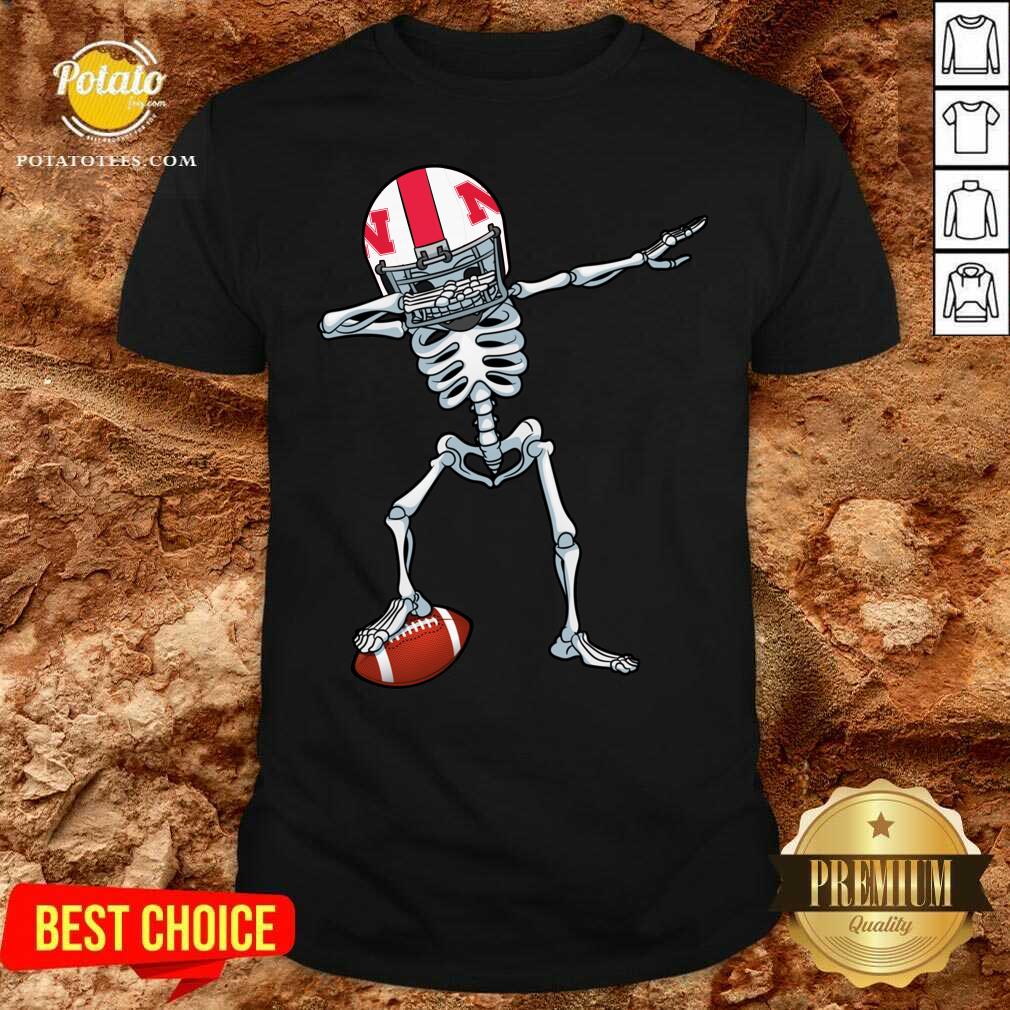 Skeleton Dabbing Nebraska Cornhuskers Shirt