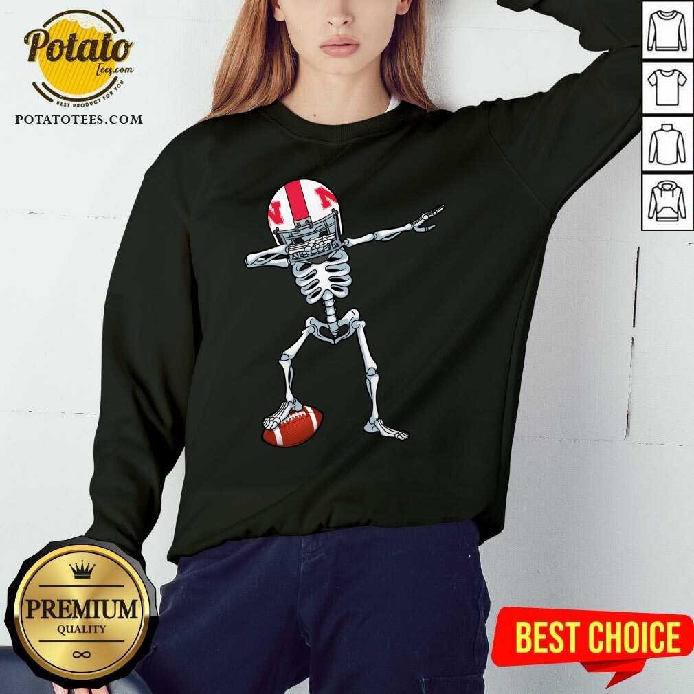 Skeleton Dabbing Nebraska Cornhuskers Shirt