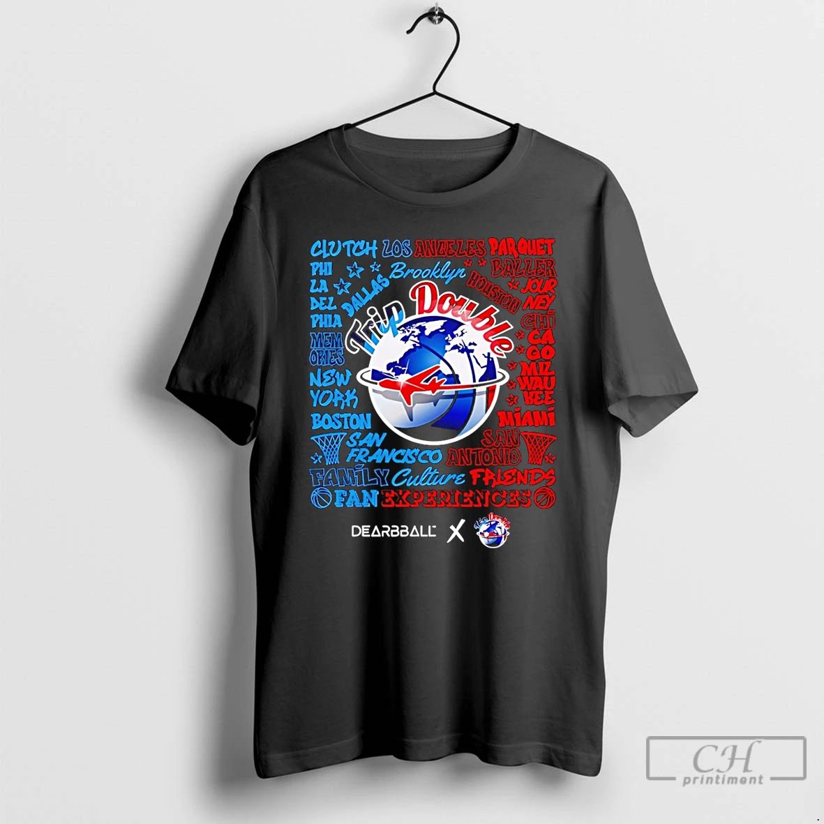 Classic Trip Double Words Matter Name Basketball T Shirts