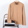 Casual Half Turtleneck Knit Sweater for Men Stylish Pullover Sweatshirt