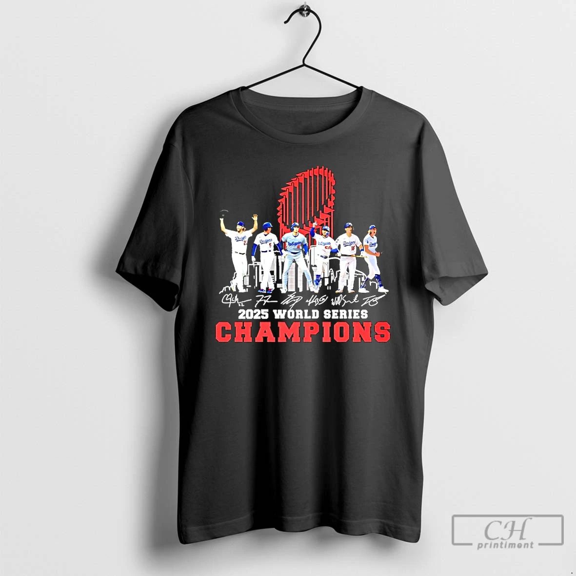 Classic 2025 World Series Champions Los Angeles Dodgers Signature T Shirts