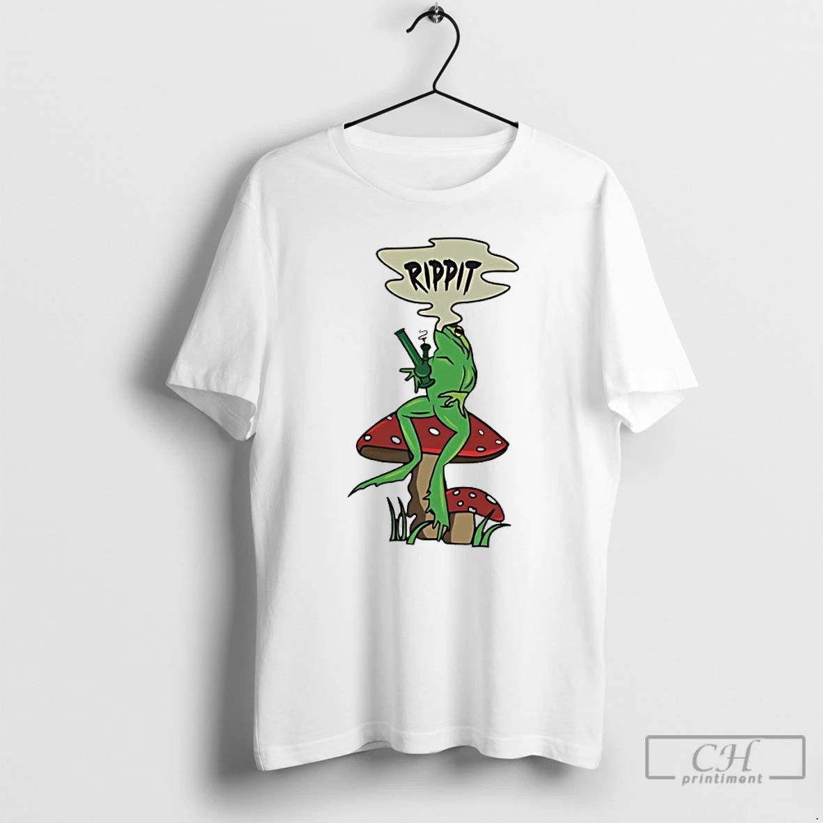 Classic Rippit Frog Smoking Weed T Shirts