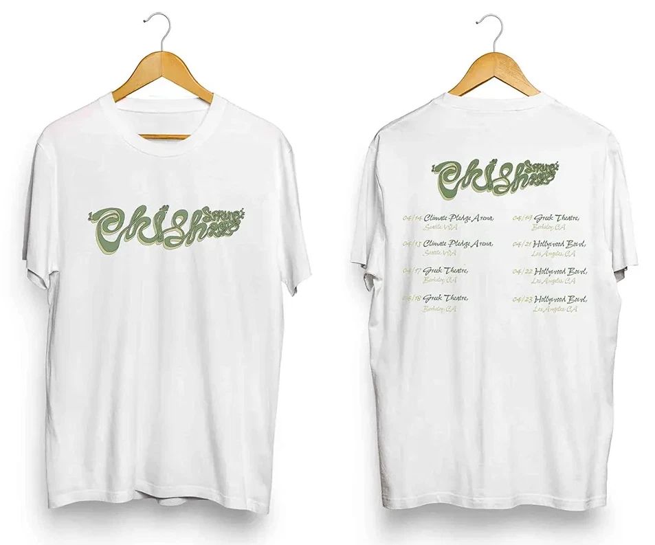 Phish Spring 2023 Tour T-Shirt – Heavyweight Jam Band Concert Tee for Men
