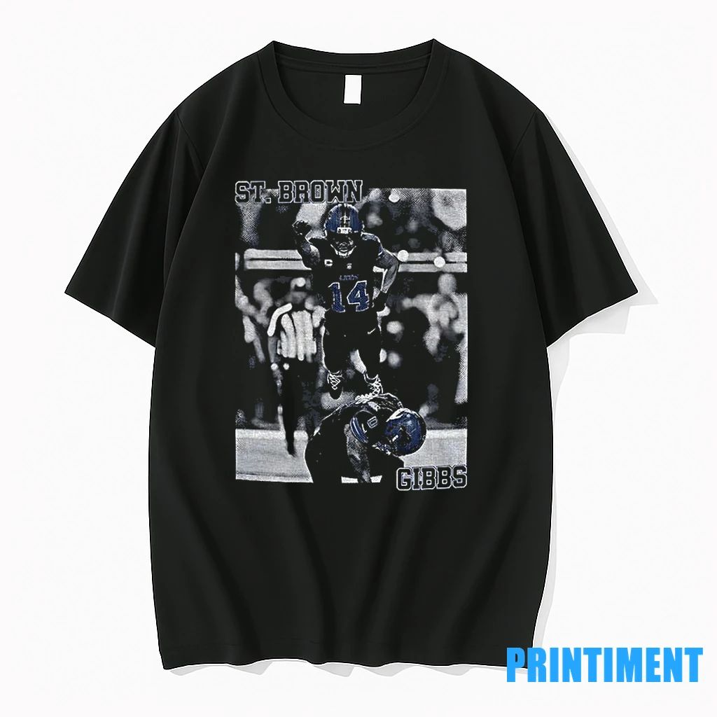 Amon Ra St Brown And Jahmyr Gibbs Detroit Lions Football Game Day 2025 Tshirts Sweater