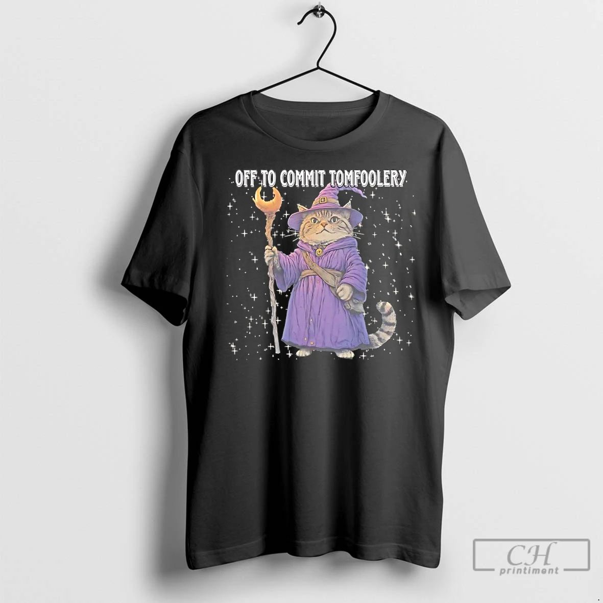 Classic Wizard Cat Off To Commit Tomfoolery