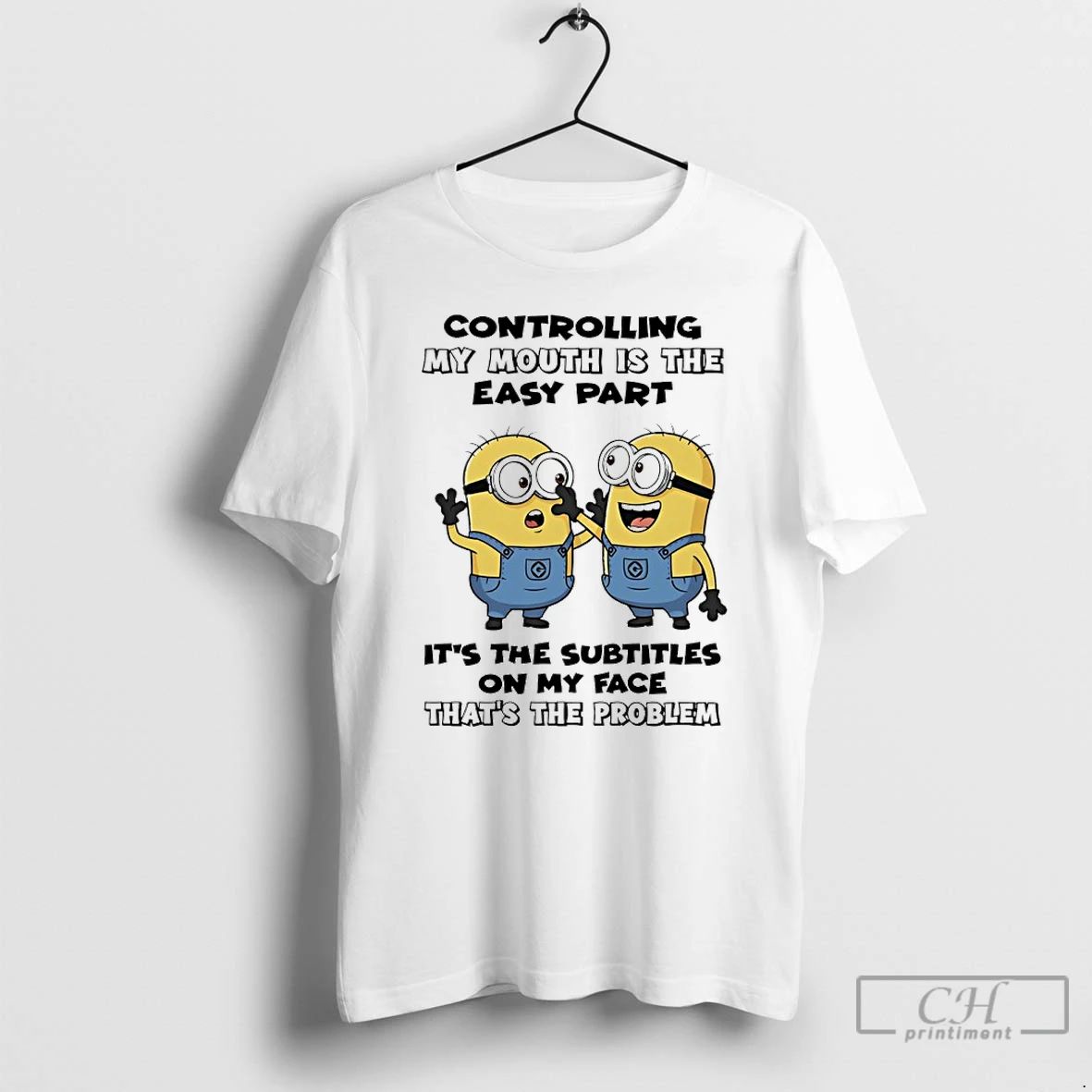 Classic Minions Controlling My Mouth Is The Easy Part Its The Subtitles On My Face