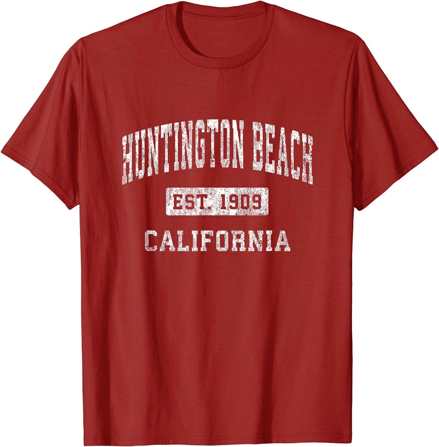 Huntington Beach EST. 1909 California CA Vintage Gift Unisex T-Shirt