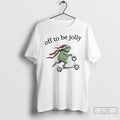 Classic Frog Santa Scooter Off To Be Jolly Christmas T Shirts