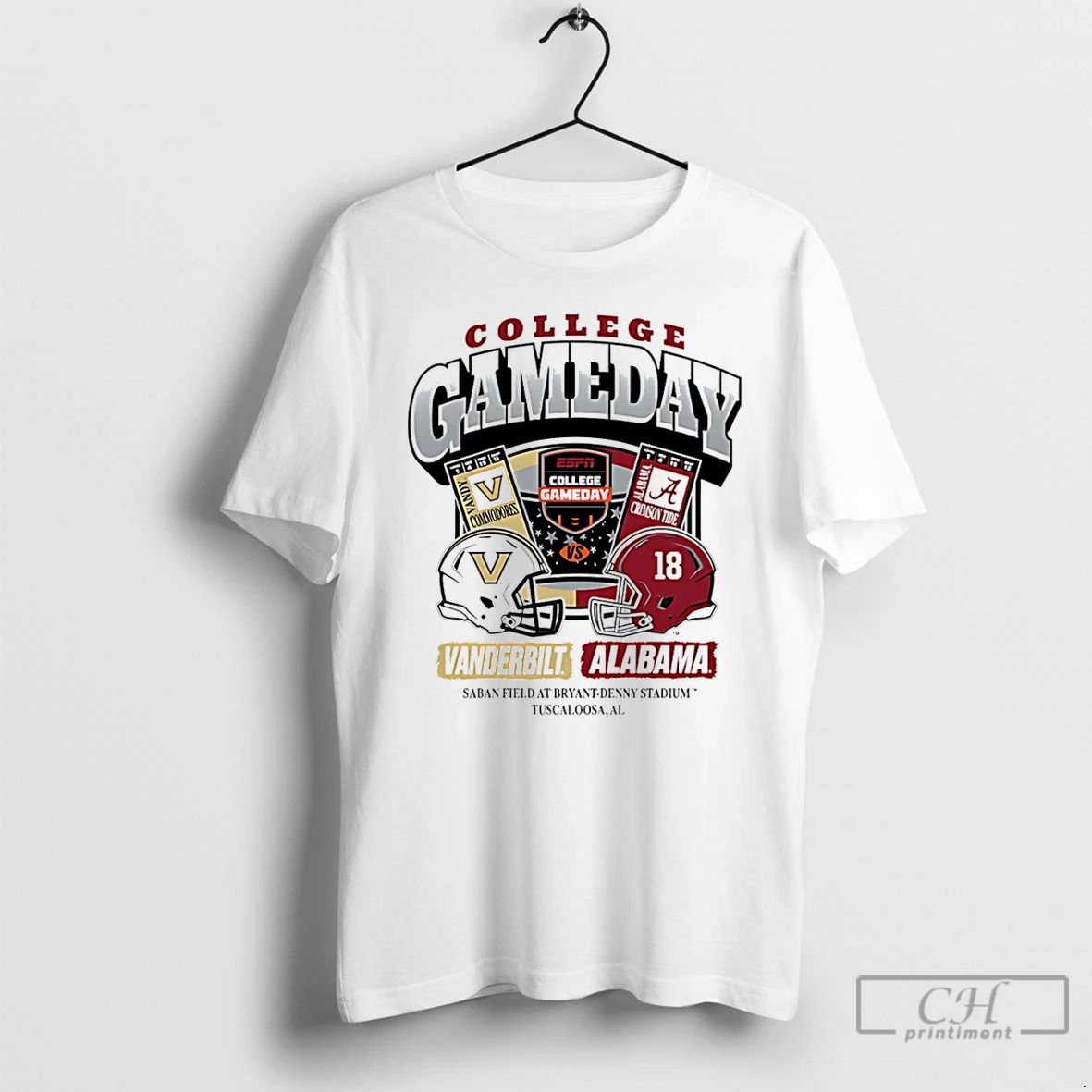 Classic Alabama Vs Vandy College Gameday Matchup Ticket 2025 T Shirts Hoodie Longsleeve