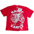 Saint Vanity Red & White Griffin Graphic Logo T-Shirt