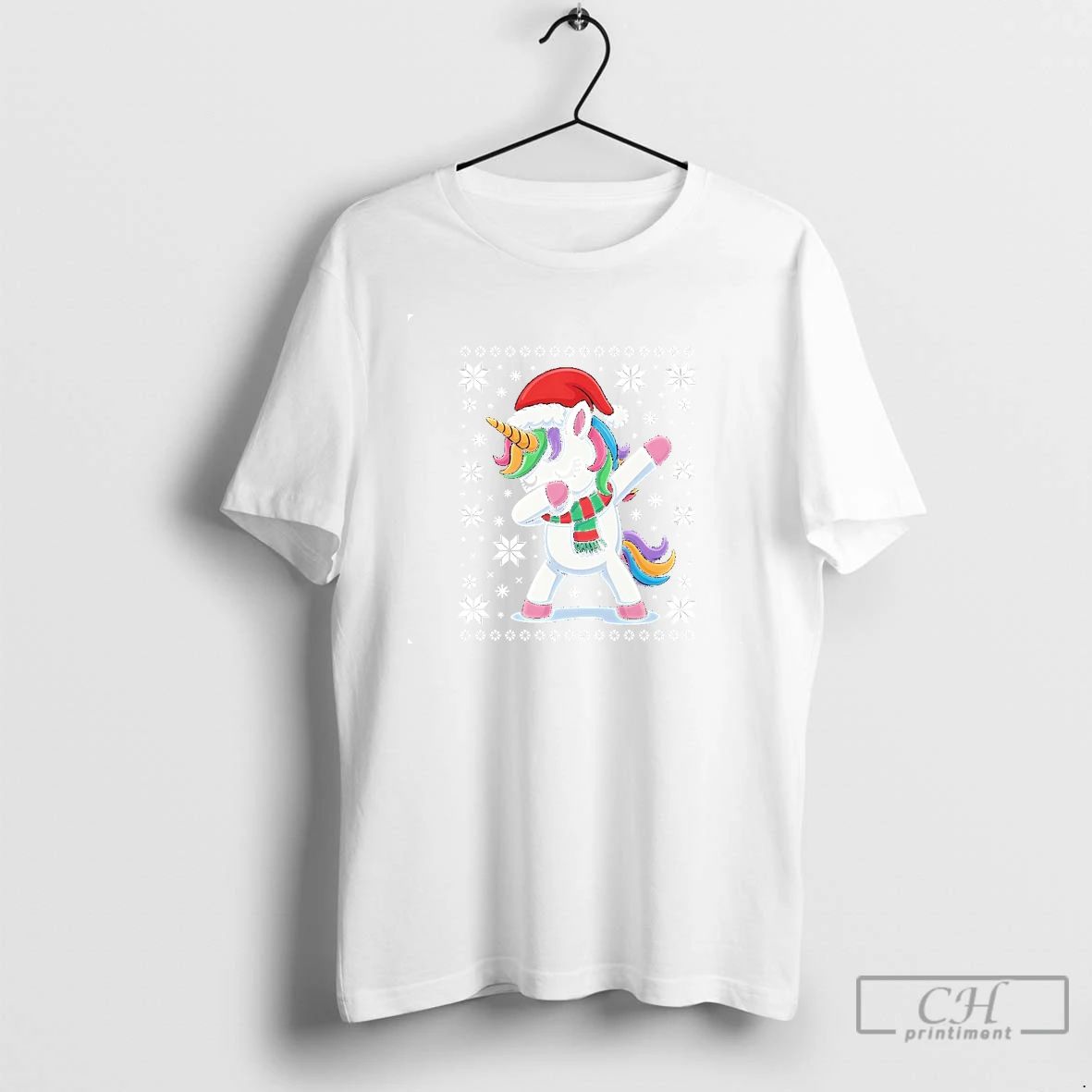 Classic Unicorn Dabbing Christmas T Shirts