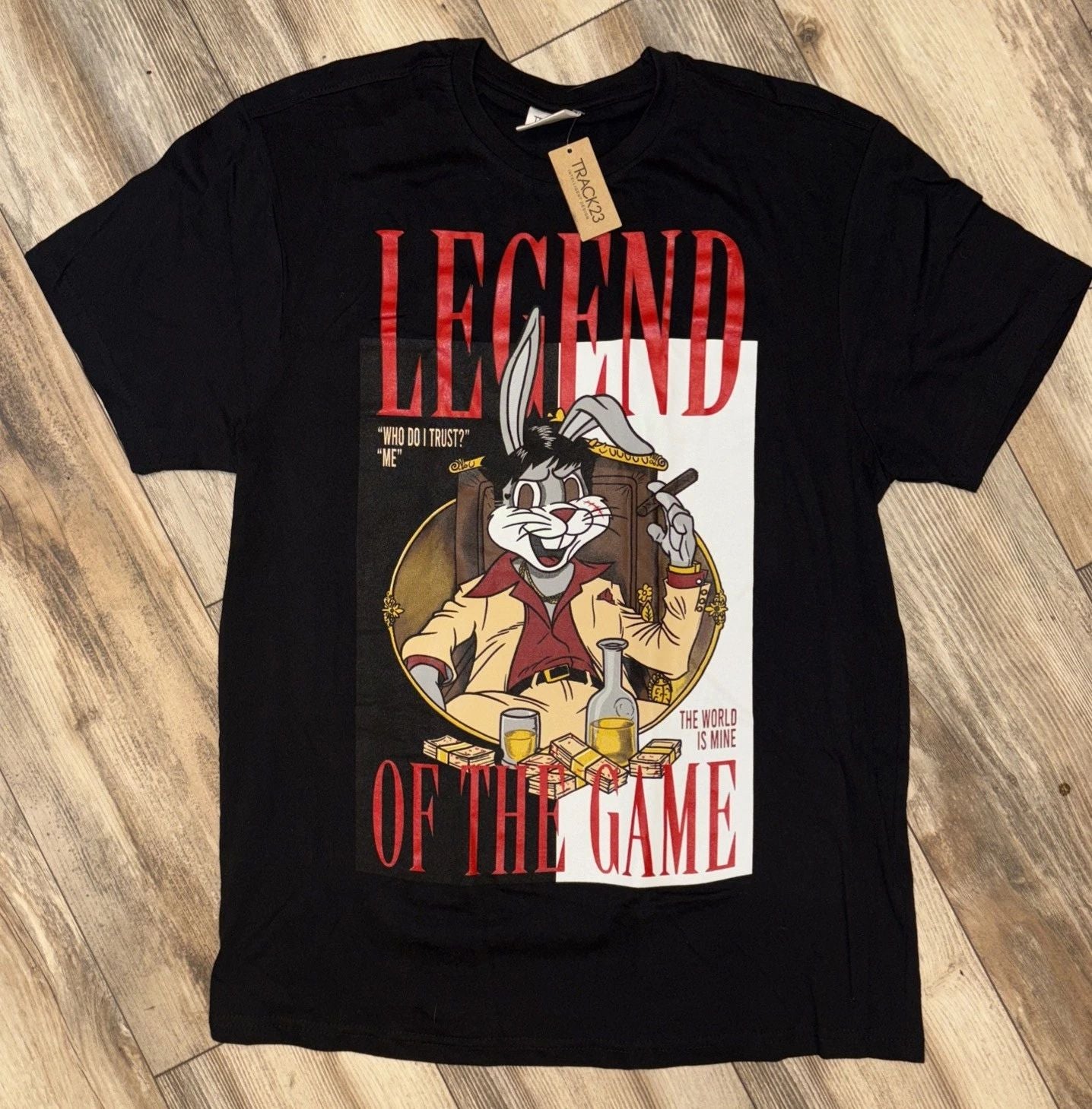 Bugs Bunny Legend of the Game T-Shirt Gangster Scarface Graphic Tee