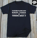 Border Terrier Dogs Lover T-Shirt Dog Breed Border Terrier Owner Dog Person Gift