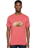 Sleeping-Golden-Retriever-1 Mens Graphic Tee, 100% Cotton, Casual Summer Wear