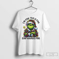 Classic Grinchmas Lights Sarcastic Im Fine This Is Fine Everythings Fine Christmas White T Shirts