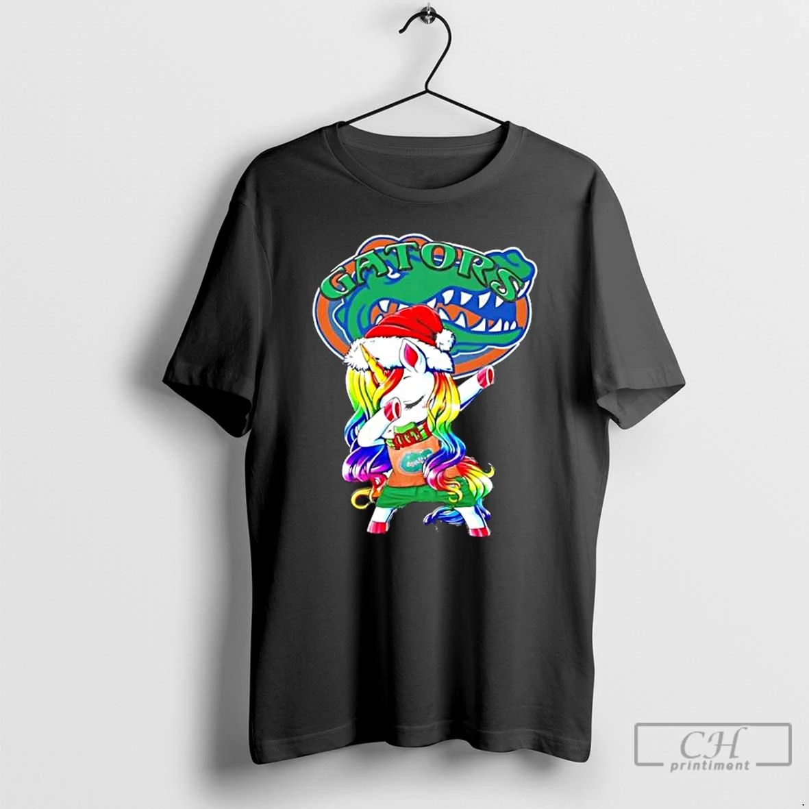 Classic Florida Gators Football X Unicorn Santa Hat Dabbing Merry Christmas T Shirts