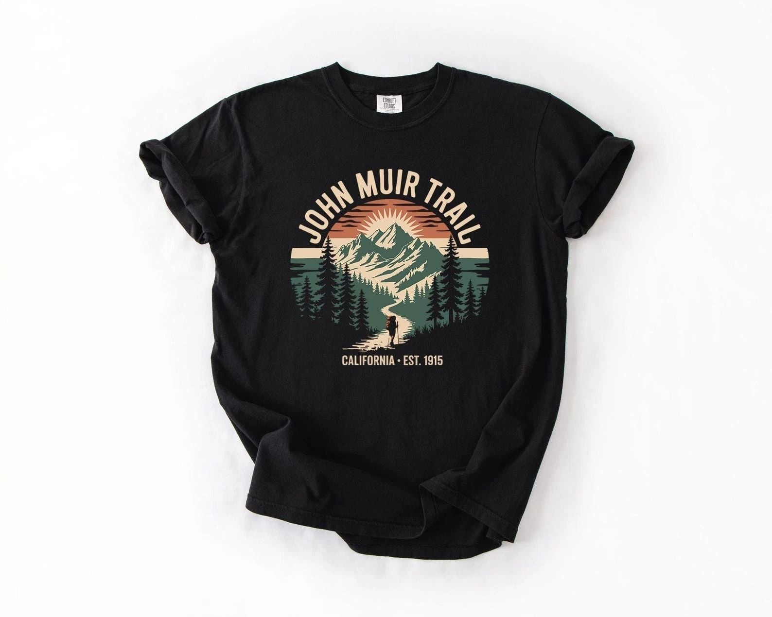 Vintage John Muir Trail Shirt Travel Gift California Trip Lover Tee