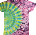 Custom Handmade Tie Dye T Shirt Adult M Peacock Short Sleeve Tee BOHO Hippie