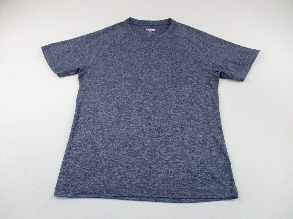 Rhone Shirt Mens Medium Blue Short Sleeve Athletic Crew Neck Casual
