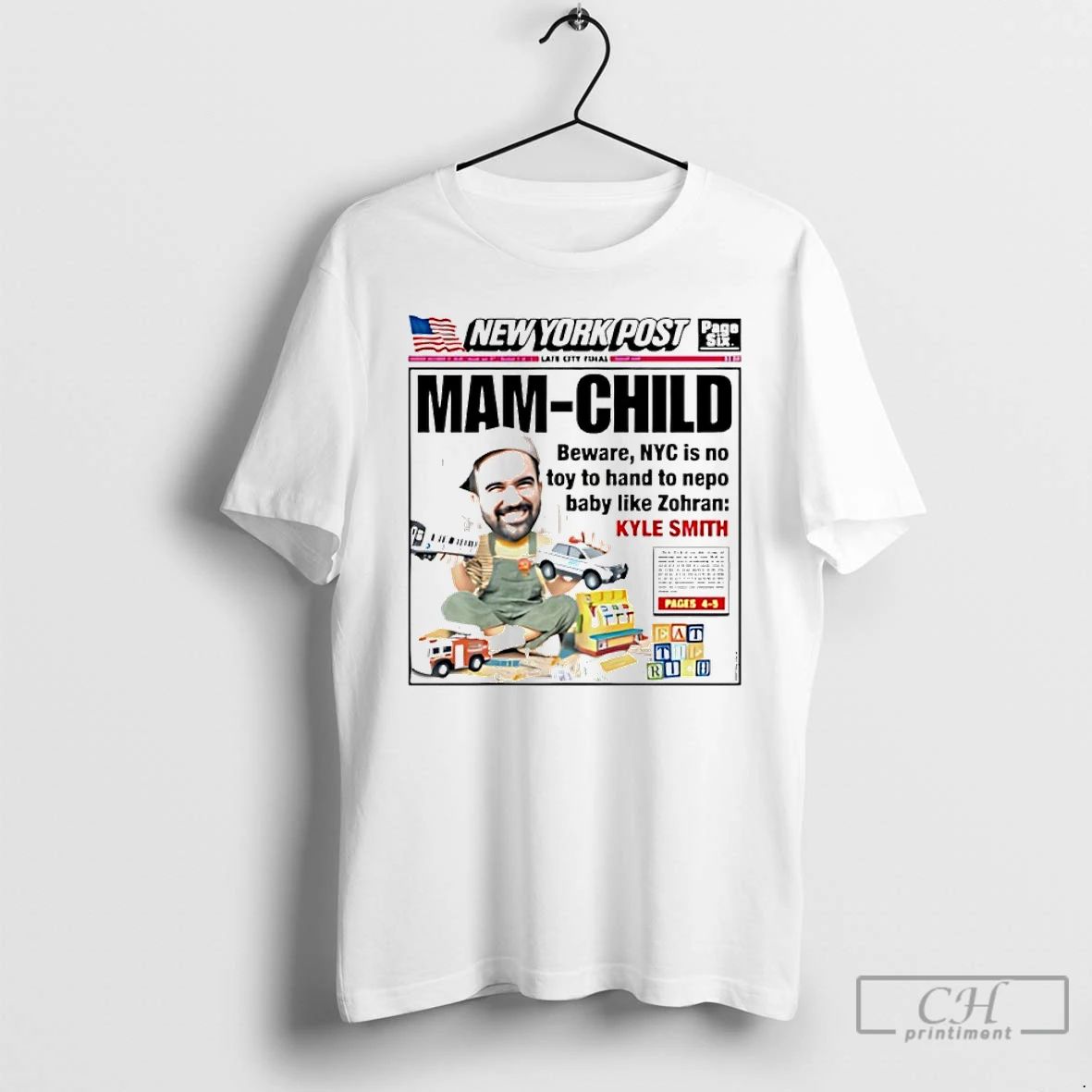 Classic New York Post Cover Mam Child 2025 T Shirts
