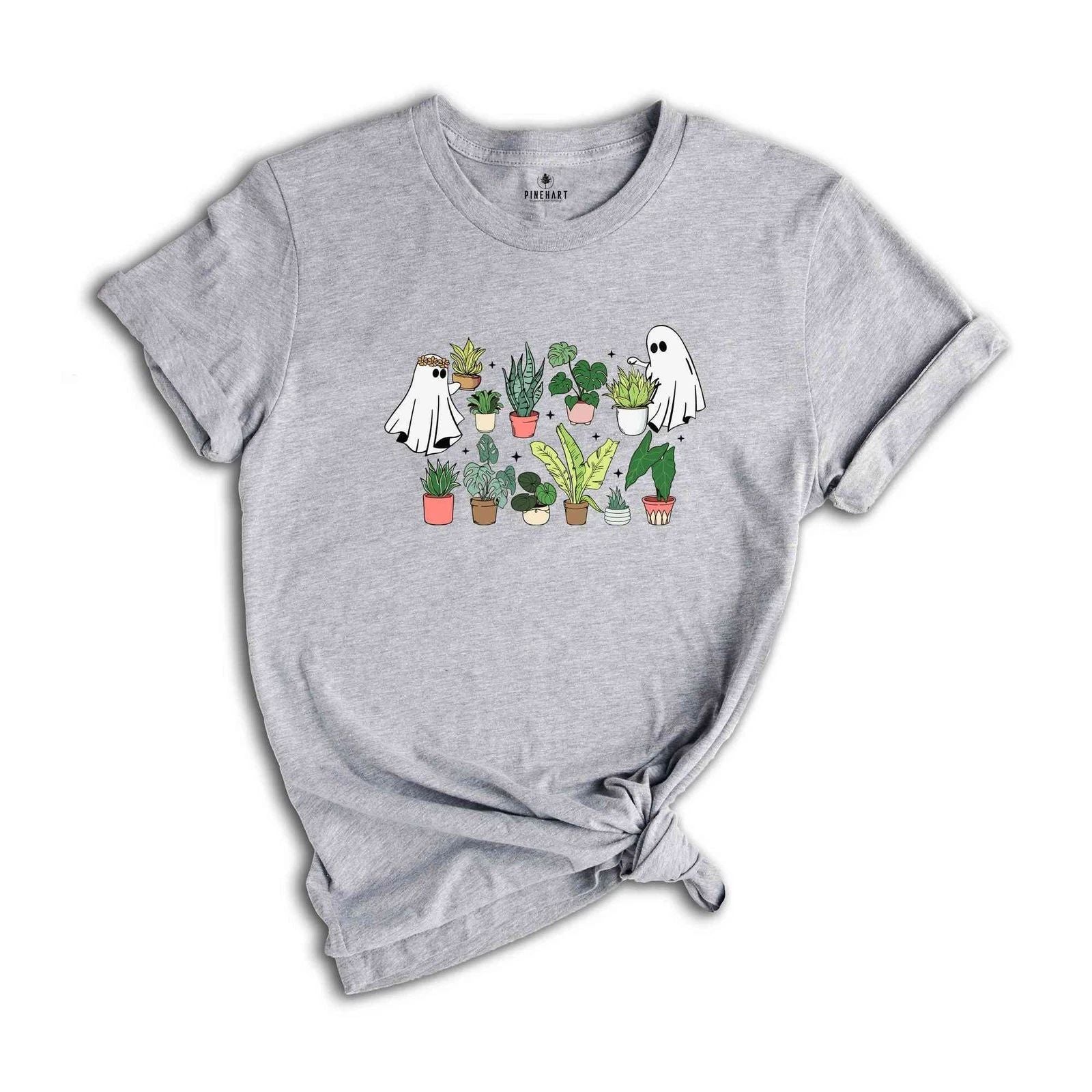 Ghost Plant Tree Shirt, Ghost Plant Lady, Cute Ghost Shirt, Gardening Gift, Hall