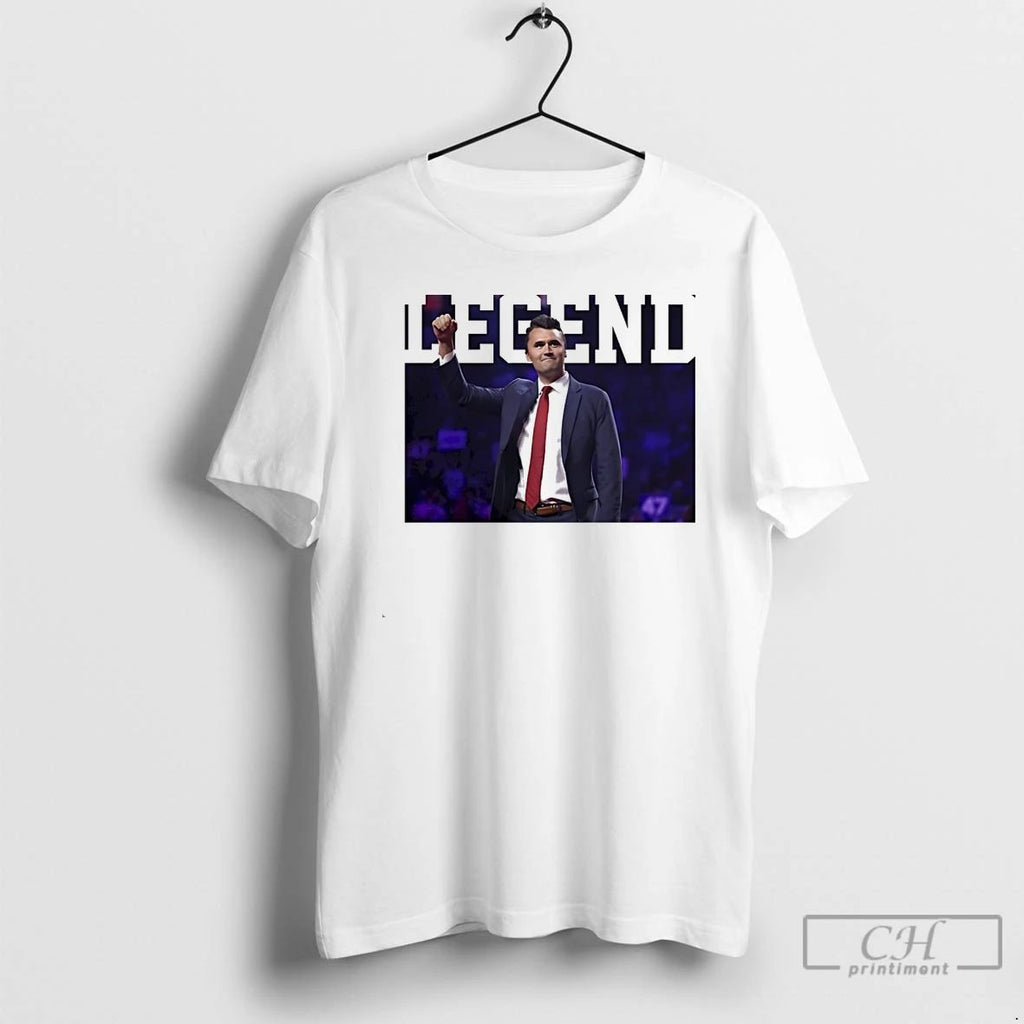 Classic Charlie Kirk Legend White T Shirts