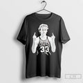 Classic Larry Bird Middle Finger T Shirts