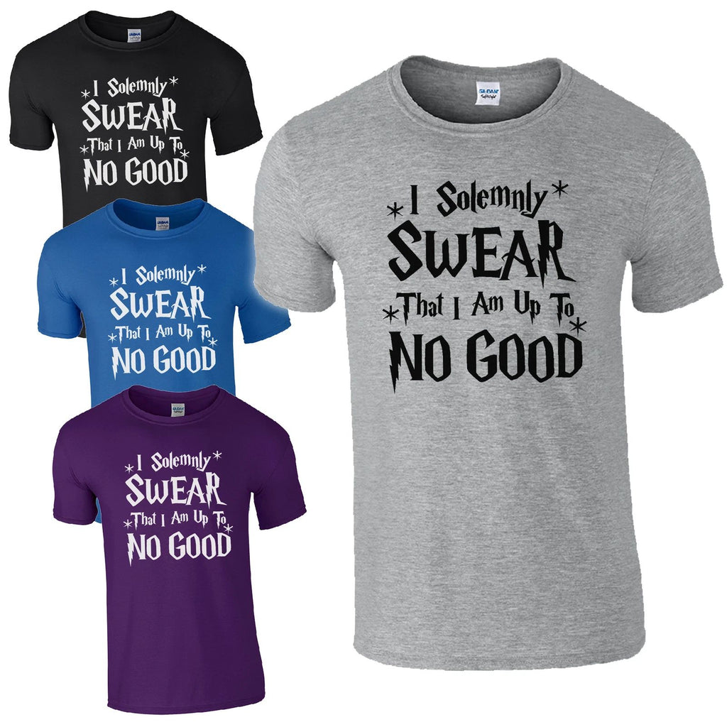 I Solemnly Swear That I Am Up To No Good T-Shirt - Wizard Harry Magic Geek Top