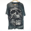 Vintage Tie Dye Fantasy 90'S Graphic T-shirt Skeleton SZ L (T1938)