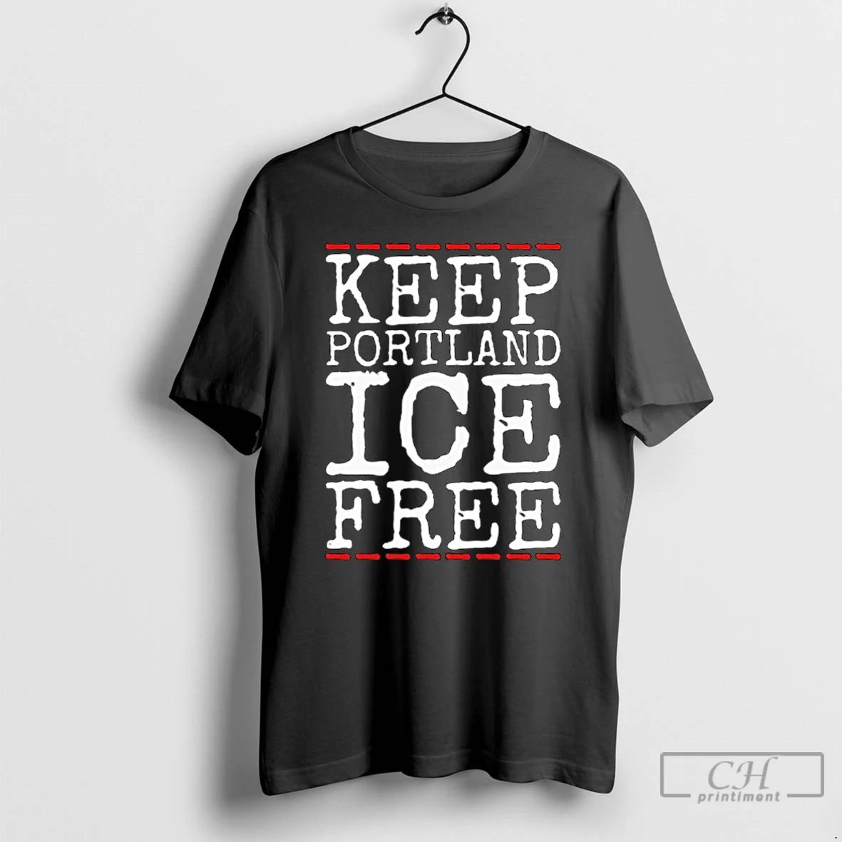 Classic Keep Portland Ice Free Abolish Ice Anti Fascist Long Sleve T Shirts